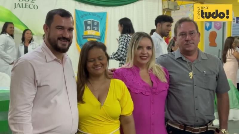 Alunos da Escola Técnica Vale do Pará participam de cerimônia do jaleco