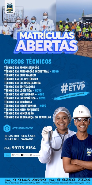 ETVP - NOVOS CURSOS - ARRANHA CÉU