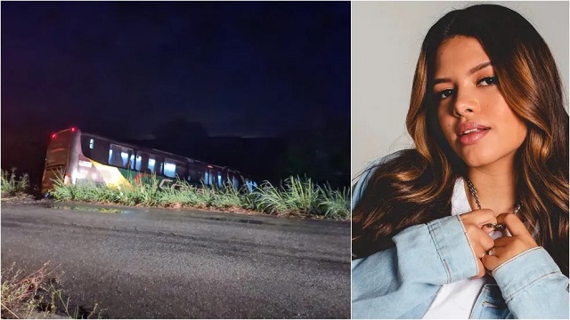Brisa Star e equipe sofrem acidente de ônibus no Ceará