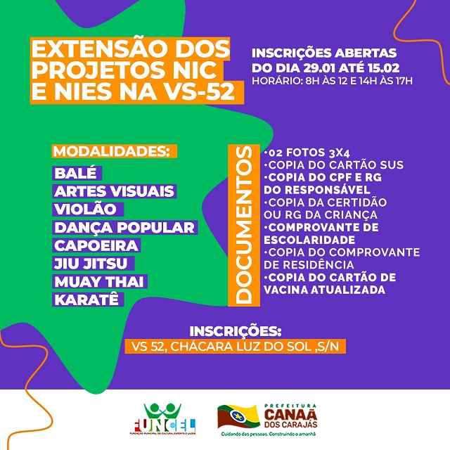 Fazendinha Funcel: Inscrições Abertas a Partir de 29/01 na VS 52