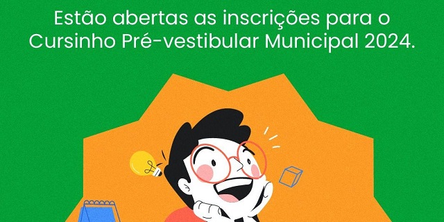 Prefeitura publica edital para curso pré-vestibular 2024