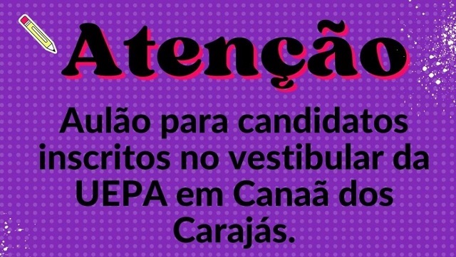 Prefeitura realiza aulões para candidato inscritos no vestibular da UEPA