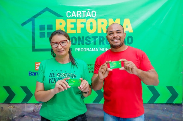 70 famílias serão beneficiadas com Cartão Reforma e Construção neste sábado