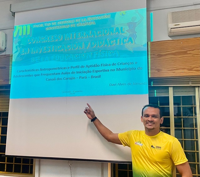 Professor de Canaã é destaque em Congresso Internacional de Educação Física