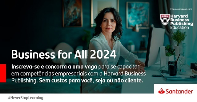 Paraenses podem concorrer a 5 mil bolsas de estudo do Santander para cursos de negócios de Harvard 
