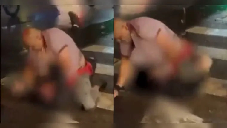 Vídeo mostra filho de Maguila agredindo ambulante em SP