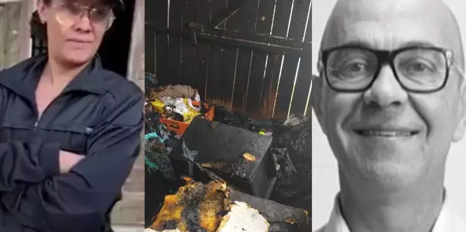 Ex que ateou fogo na casa de homem-bomba respira por aparelhos
