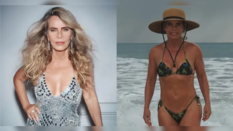 Aos 72 anos, Bruna Lombardi posa de biquíni e recebe elogios