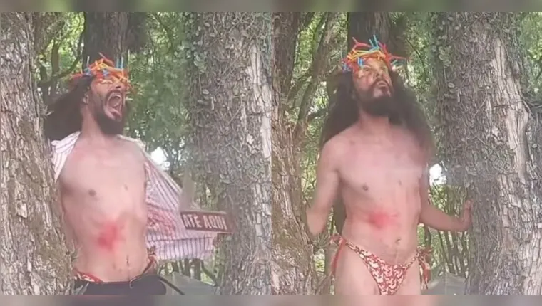 Jesus do “Bloco da Laje” causa polêmica em Porto Alegre