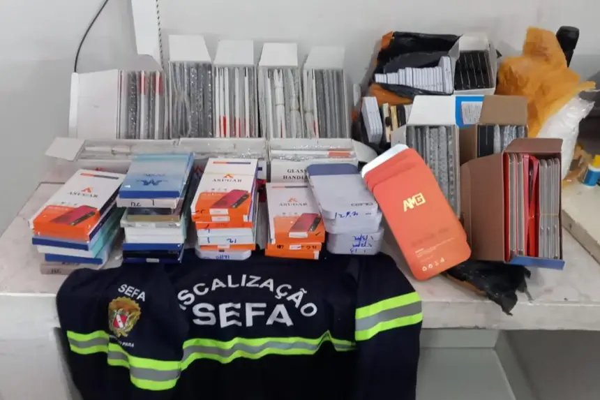 Sefa apreende peças de celulares na Região Araguaia