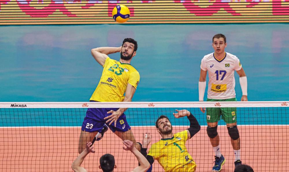 Brasil perde da China na Liga das Nações, em Brasília