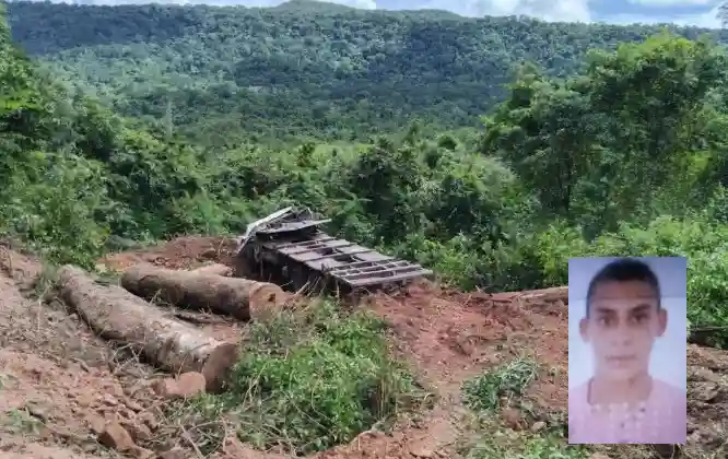Toras de madeiras esmagam motorista de caminhão em Altamira