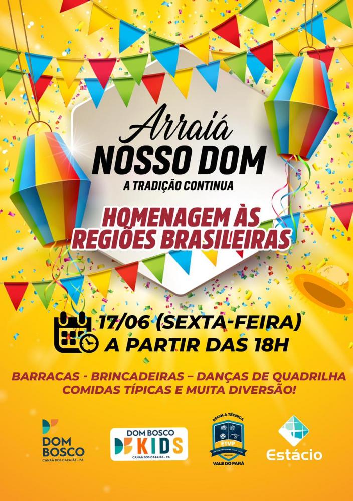 Colégio Dom Bosco fará arraiá nesta sexta feira 