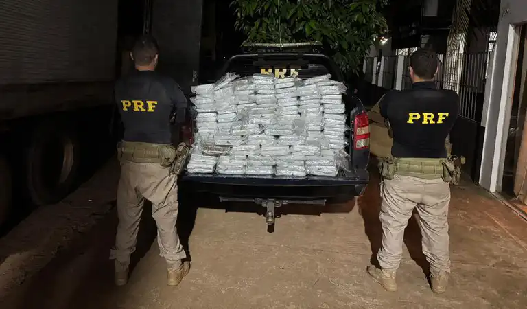 PRF apreende mais de 200 quilos de maconha em caminhão na Transamazônica