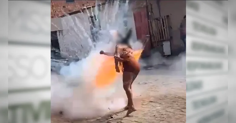 Segundo testemunhas, a vítima foi atendida e transferida para Hospital em Salvador. | (Reprodução)