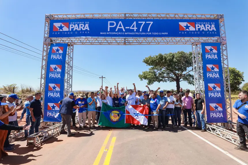 Pavimentação de mais 20 km da PA-477 amplia integração no sul e sudeste do Pará