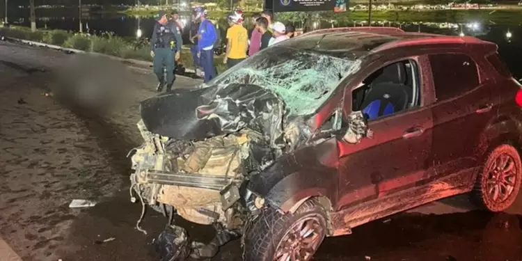 Casal morre em acidente de moto na madrugada deste domingo na rodovia PA-160, em Parauapebas