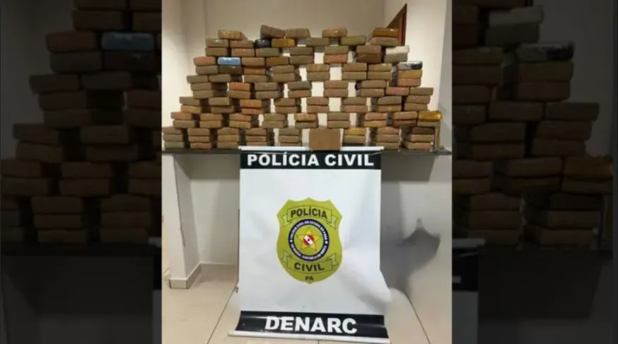 Polícia apreende 120 tabletes de cocaína em embarcação no Pará