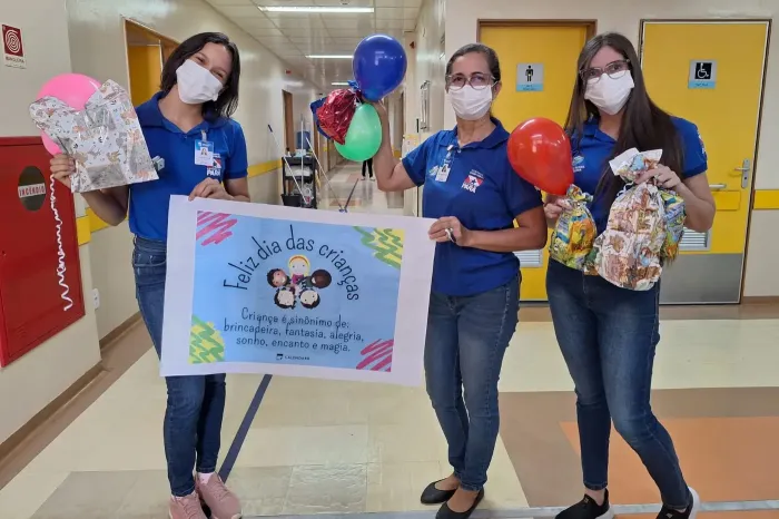 Hospital Geral de Tailândia antecipa comemoração do Dia das Crianças com ação especial para pacientes pediátricos