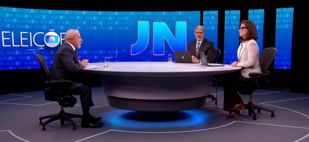 Entrevista de Lula ao Jornal Nacional tem audiência menor que a de Bolsonaro