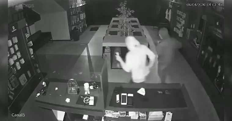 Câmeras registraram a ação dos suspeitos | Divulgação