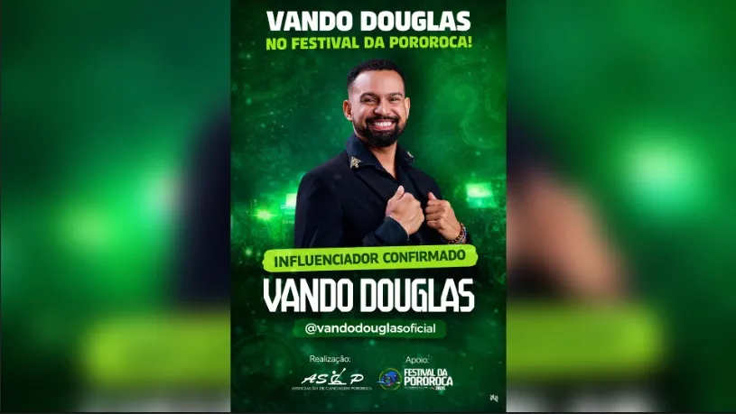 Vando Douglas representa a região de Carajás no 23º Festival Internacional da Pororoca