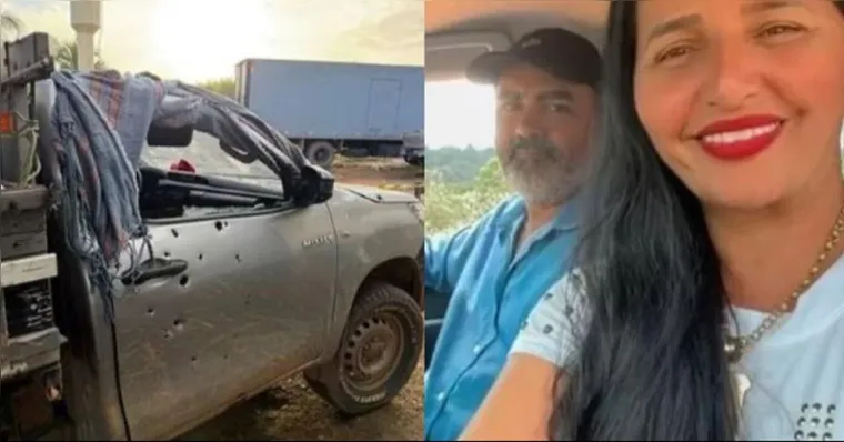 A professora morreu na hora após o ataque, enquanto que o marido foi socorrido | Reprodução
