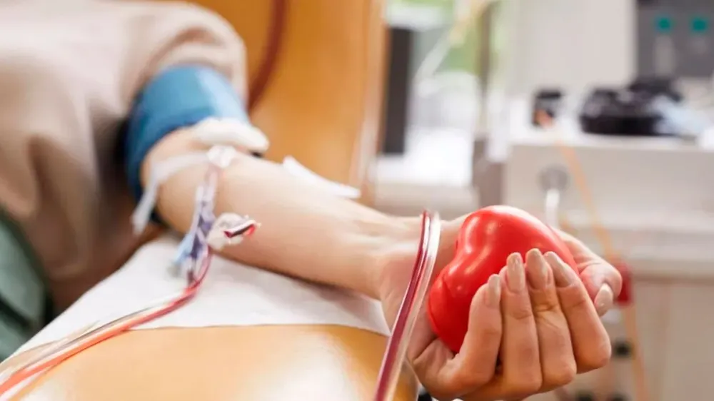 Procedimento de coleta em hemocentro; projeto quer triplicar frequência de doações incentivadas por lei. | Reprodução/Diário do Pará