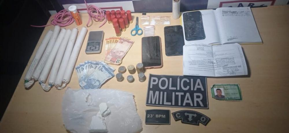 Munições, explosivos e drogas são encontrados com quarteto em Canaã 