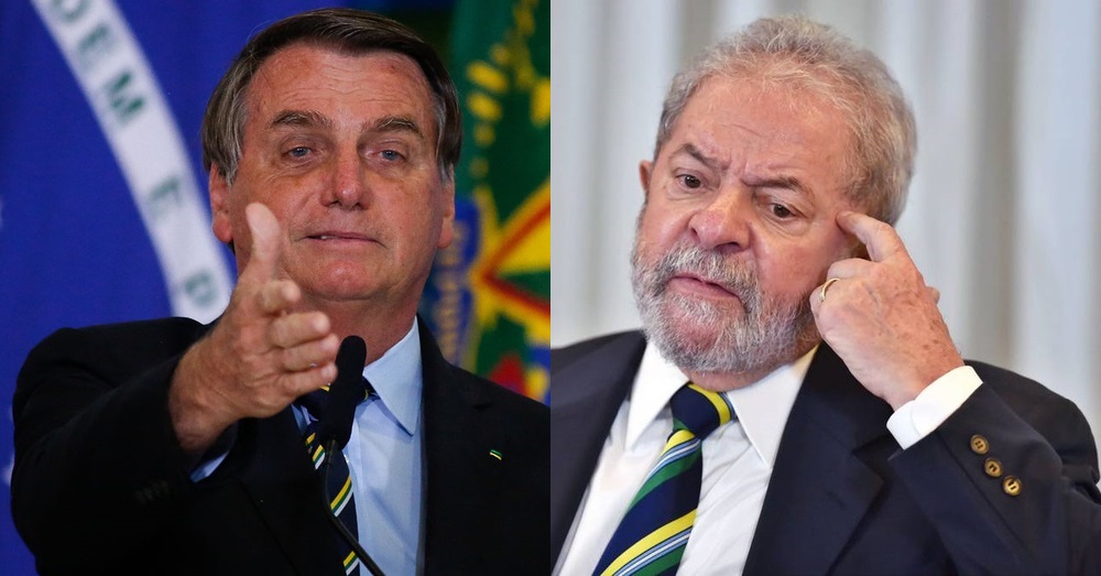 Lula cai e Bolsonaro sobe nas últimas pesquisas divulgadas neste Sábado