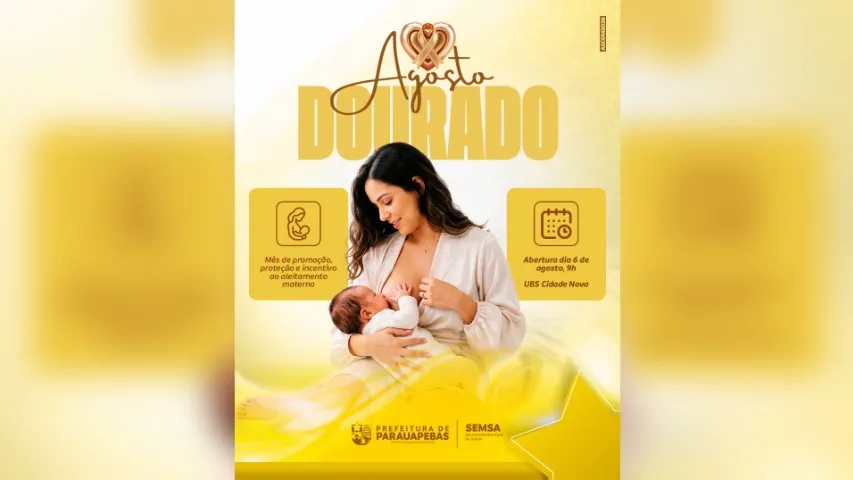 Parauapebas abre Agosto Dourado para incentivar amamentação