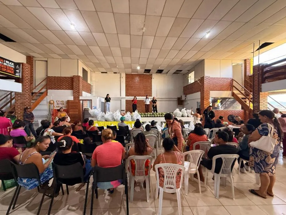 Prefeitura de Parauapebas entrega 80 cestas verdes a famílias atendidas pelo Cras Nova Carajás