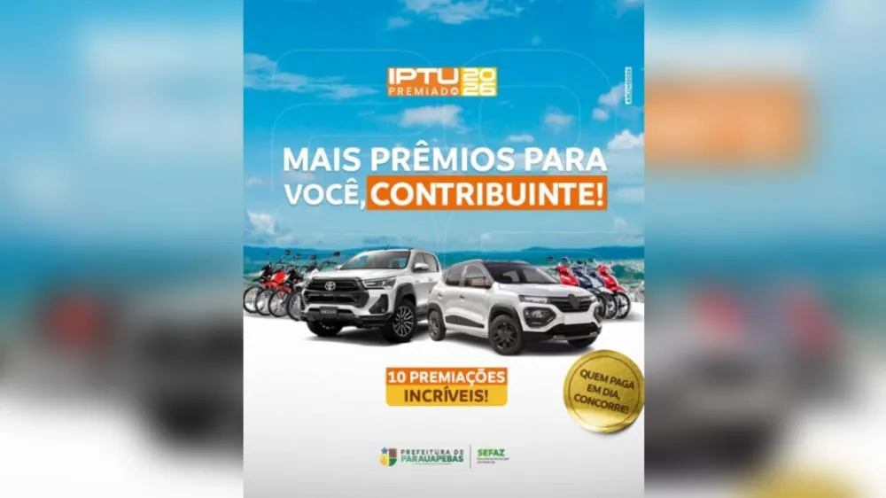 Prefeitura de Parauapebas amplia prazo do IPTU 2026 e atualiza calendário do IPTU Premiado