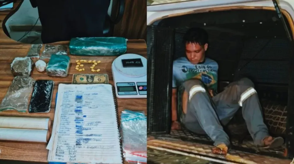Polícia prende borracheiro com drogas e apreende material do tráfico em Parauapebas