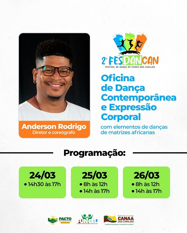 Próximo final de semana terá oficina de dança em Canaã 