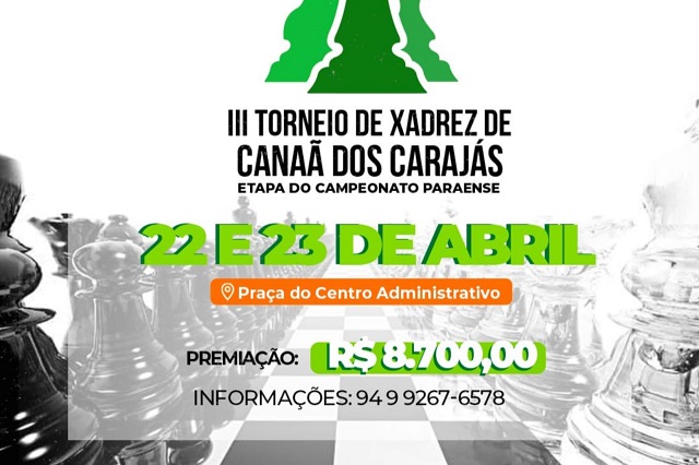 Canaã dos Carajás se prepara para sediar um dos maiores torneios de xadrez do Pará